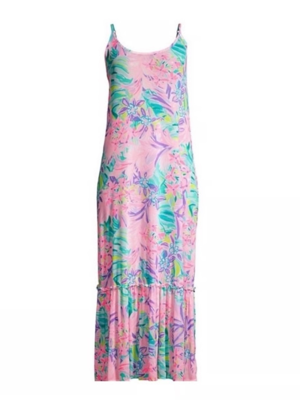 Lilly Pulitzer Winni Semi Sheer Mesh Maxi Swim Coverup Dress It Was All A Dream